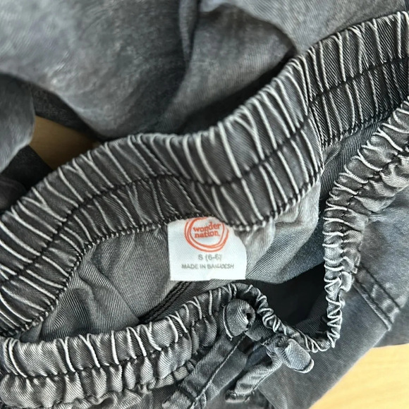 WONDER NATION Cargo Jogger Dark Gray Girls Pants Size S 6/6X - Picture 6 of 7